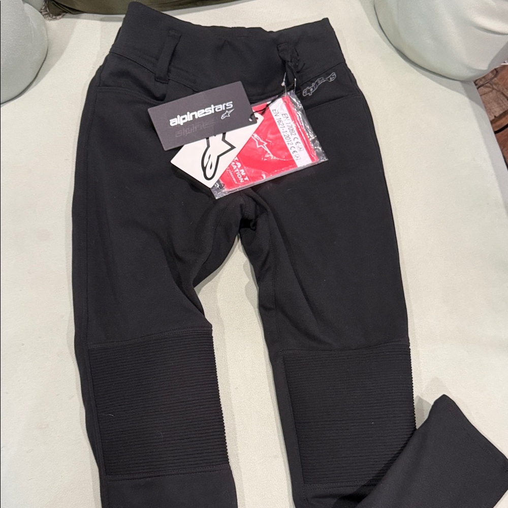 Alpinestars women’s Black Motorcycle leggings, jeans size L NWT